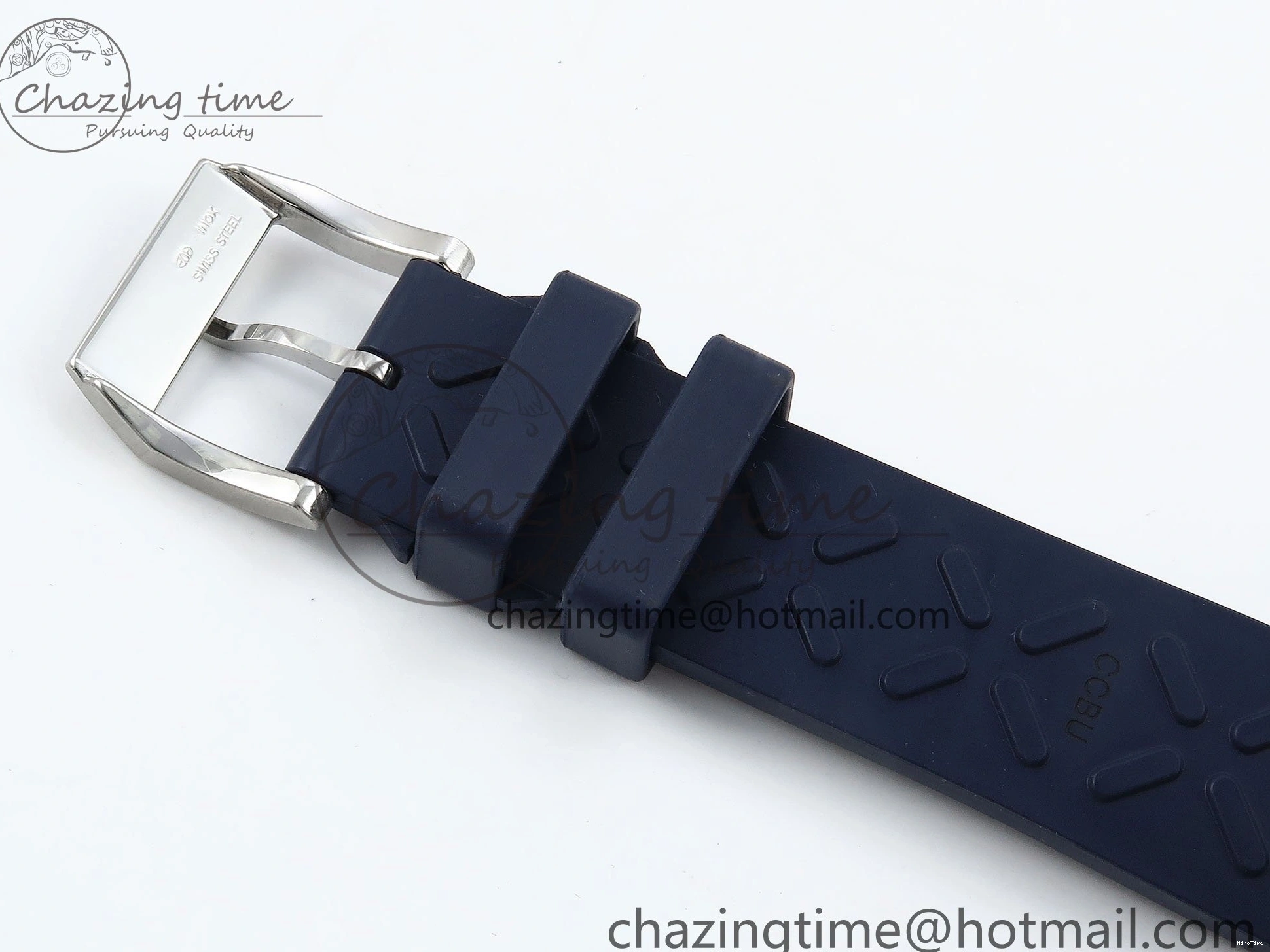 MIROTIME 0511 Casual Portuguese Chrono IW3716 Z+F 1:1 Best Edition White Dial on Blue Rubber Strap A 7016